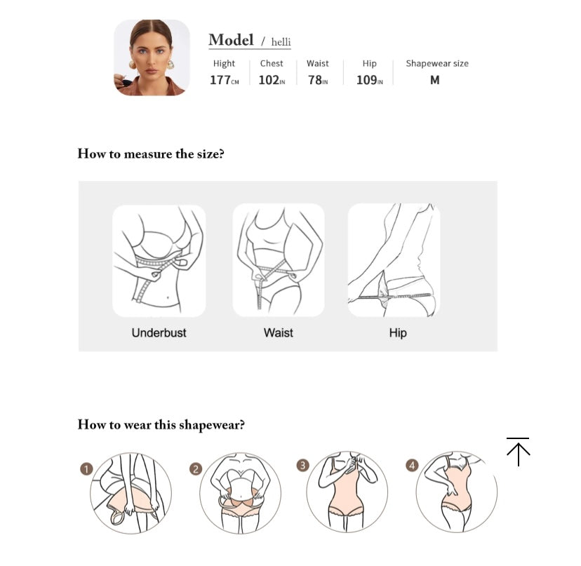 BBL effect slimming girdle with underwire: Naomi